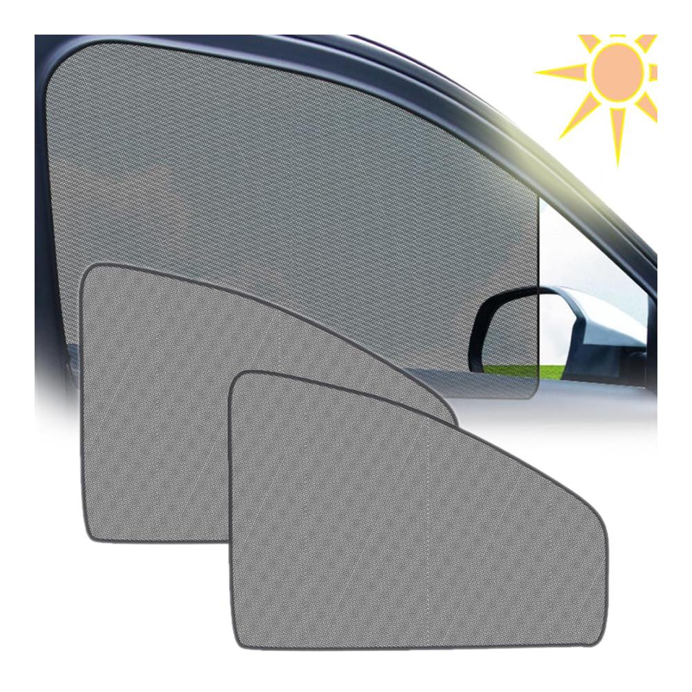 Auto Sonnenschutz für Seitenfenster Benz GLA X156 2014-2019 - Magnetische Saugwirkung Blockiert UV & Mücken - Schwarzes Nylonnetz - Front und Hinten - 2 Stück
