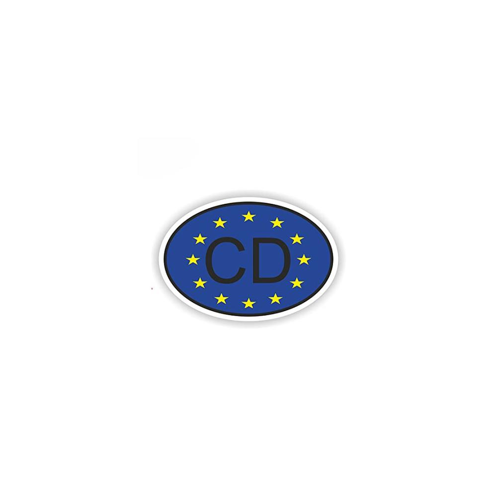 Lustiger Auto-Aufkleber 13x7 cm CD Corps Diplomatisch Landesvorwahl Sticker Non-Reflective Auto-Styling Dekor für Fahrzeuge kreativer Auto Aufkleber