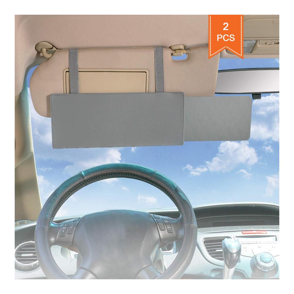Wanpool Frontscheibe Sonnenblende für Auto blendfrei für Fahrer und Beifahrer 2 Stück Grau UV-Schutz Vordersitz optimaler Schutz vor Sonnenstrahlen