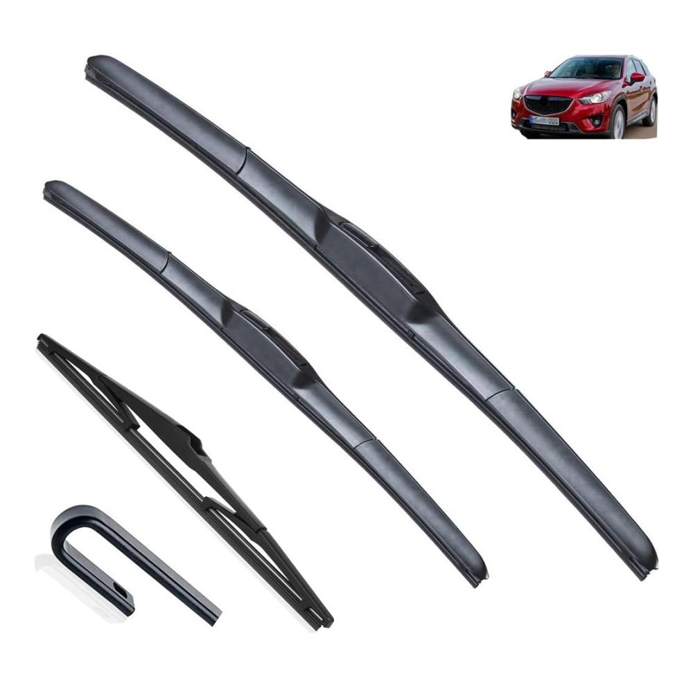 Ersatzwischblätter für Mazda CX-5 KE 2012–2017 – Wischerblätter-Set für vorne & hinten 24 Zoll 18 Zoll 14 Zoll – Windschutzscheiben-Fensterbürsten