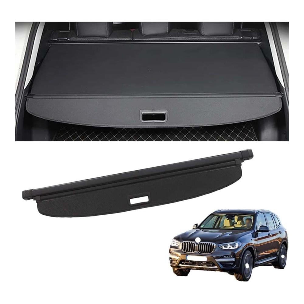 TENREV Laderaumabdeckung Kofferraum Schutz Netz Abdeckung für BMW X3 (G01) SAV 2017 Ausziehbar Rollo Cargo Cover Ersatz Zubehör