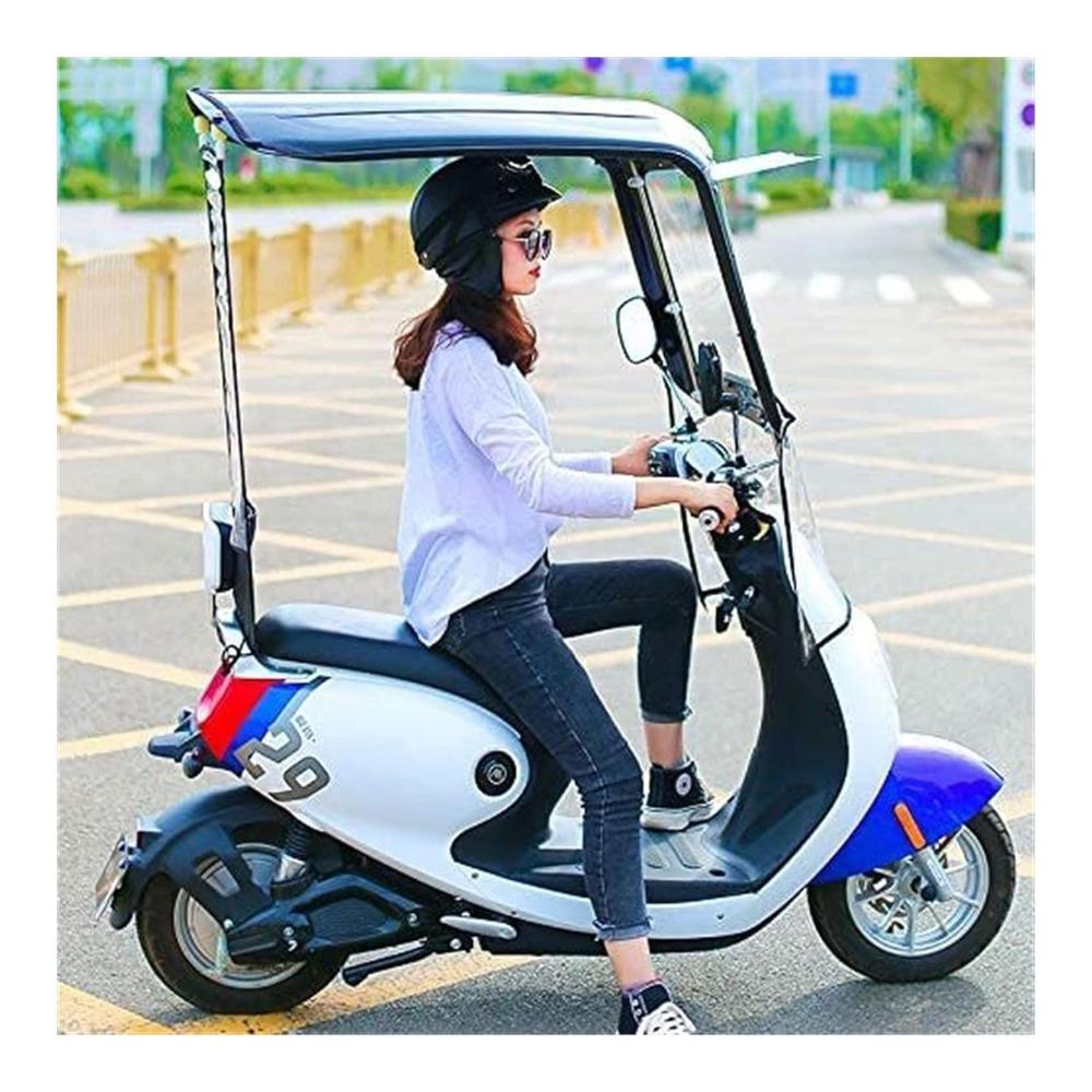 Universelle elektrische Motorrad-Abdeckung wasserdichte Regenschirm-Sonnenblende für Batterieauto geschlossener Roller-Regenschutz - Optimaler Schutz für Ihr Fahrzeug