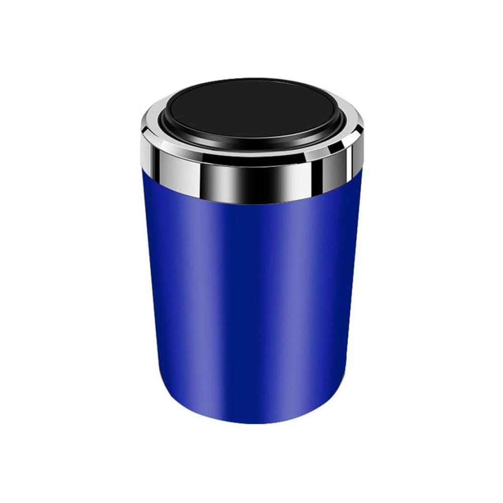 Tragbarer Auto Aschenbecher für VW Passat Polo Touareg T-Cross T-Roc & Up – Rauchfreier Aschenbecher mit Deckel & LED Beleuchtung für Vans & Outdoor Camping B/Blue