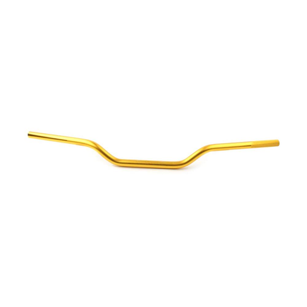 SIKUAI 22 mm Universal-Lenker für Motorräder ATV Go-Karts Quads Dirtbike Motocross Offroad – Niedriger Lenker in Gold für sportliches Fahren