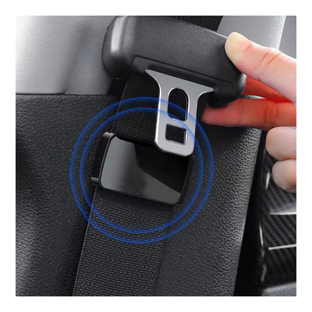 Magnetischer Sicherheitsgurt-Schnallenclip für Auto – Sitz-Organizer und Einsteller – Schwarzer Gurthalter für sichere und ordentliche Fahrzeugsitzplätze