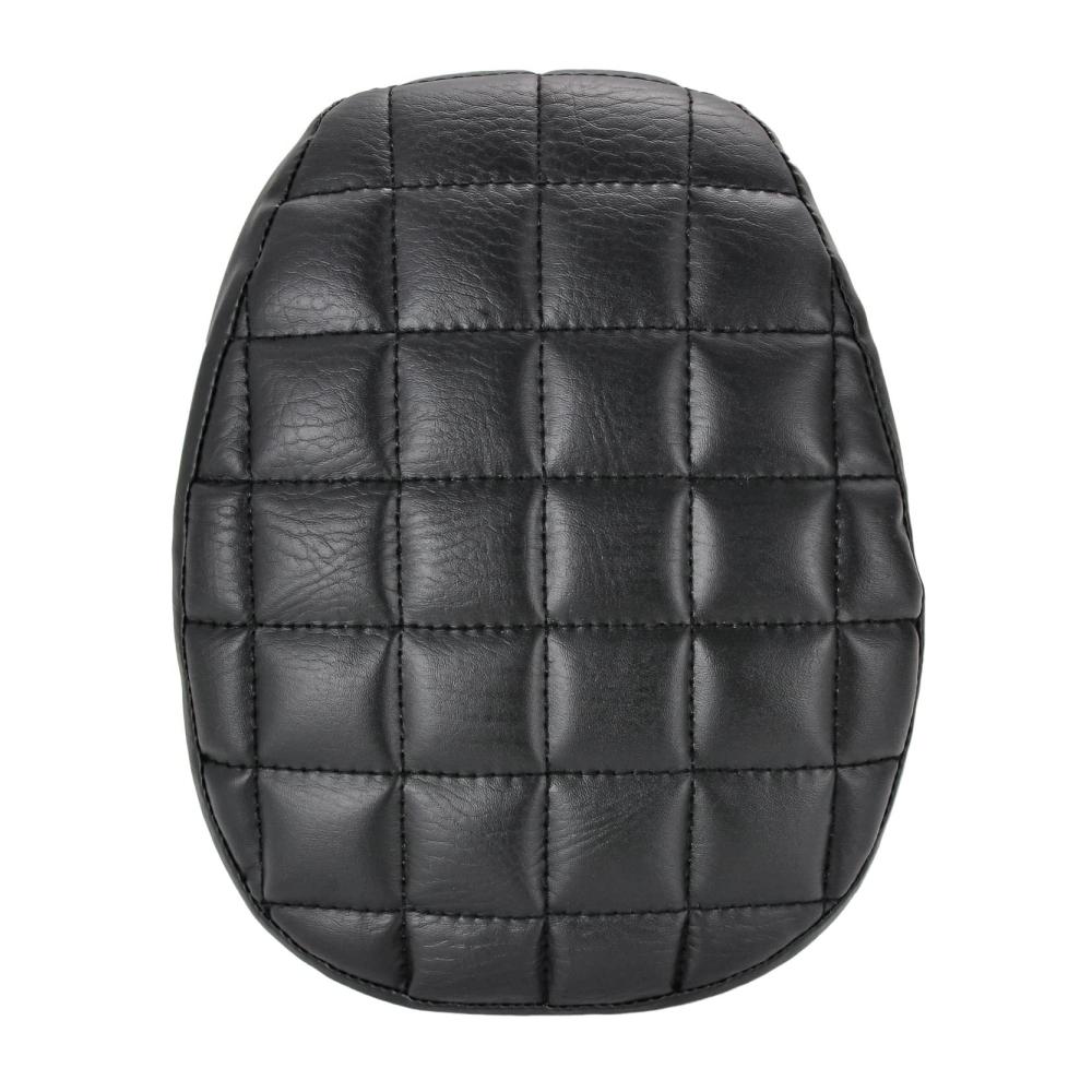 Motorrad Solo Sitzpolster Schwarz Hinten Fahrersitz Kunstleder Sitzbezug Pad Kompatibel mit Harley Sportster 72 48 1200X 1200V 2010-2015 (Quadratisch)
