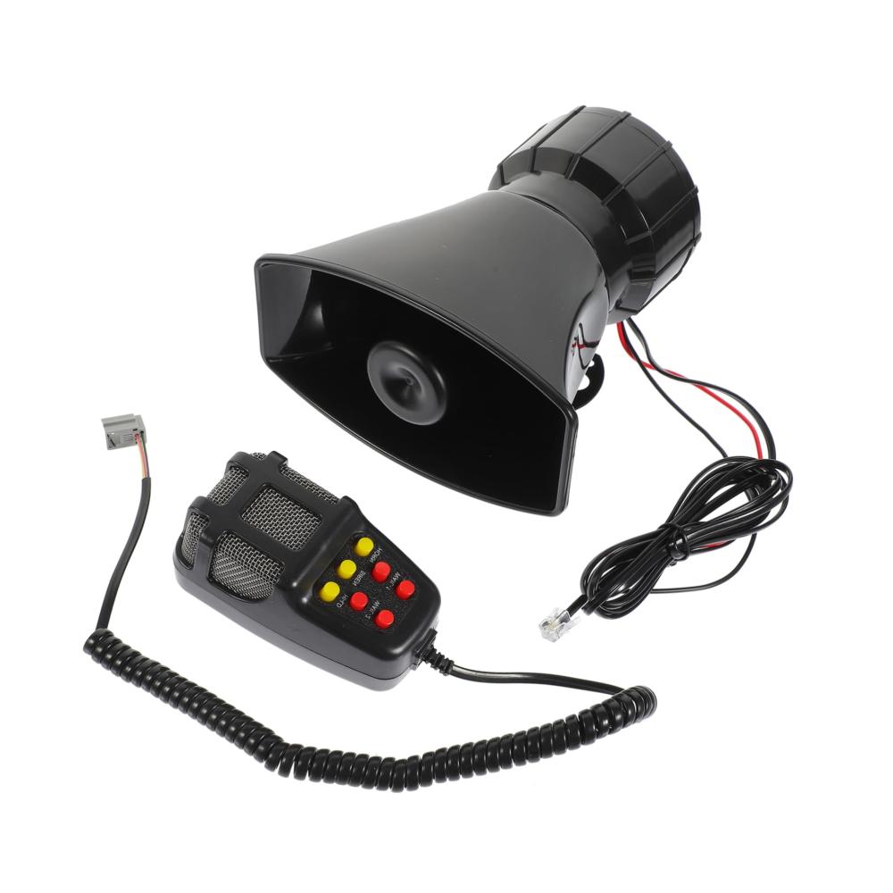 Lauter LKW Horn Set – Signalhorn für Auto und LKW Alarm-System Stahl Schwarz Hochleistungs-Hupe für Sicherheit & Warnung Auto-Zubehör Lautsprecher