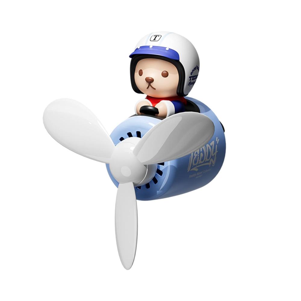 Auto Cartoon Bär Pilot Lufterfrischer für Auto - Aromatherapie Lüftungsclips Diffusor Bären Pilot Auto Duftspender Parfüm Ornament Zubehör