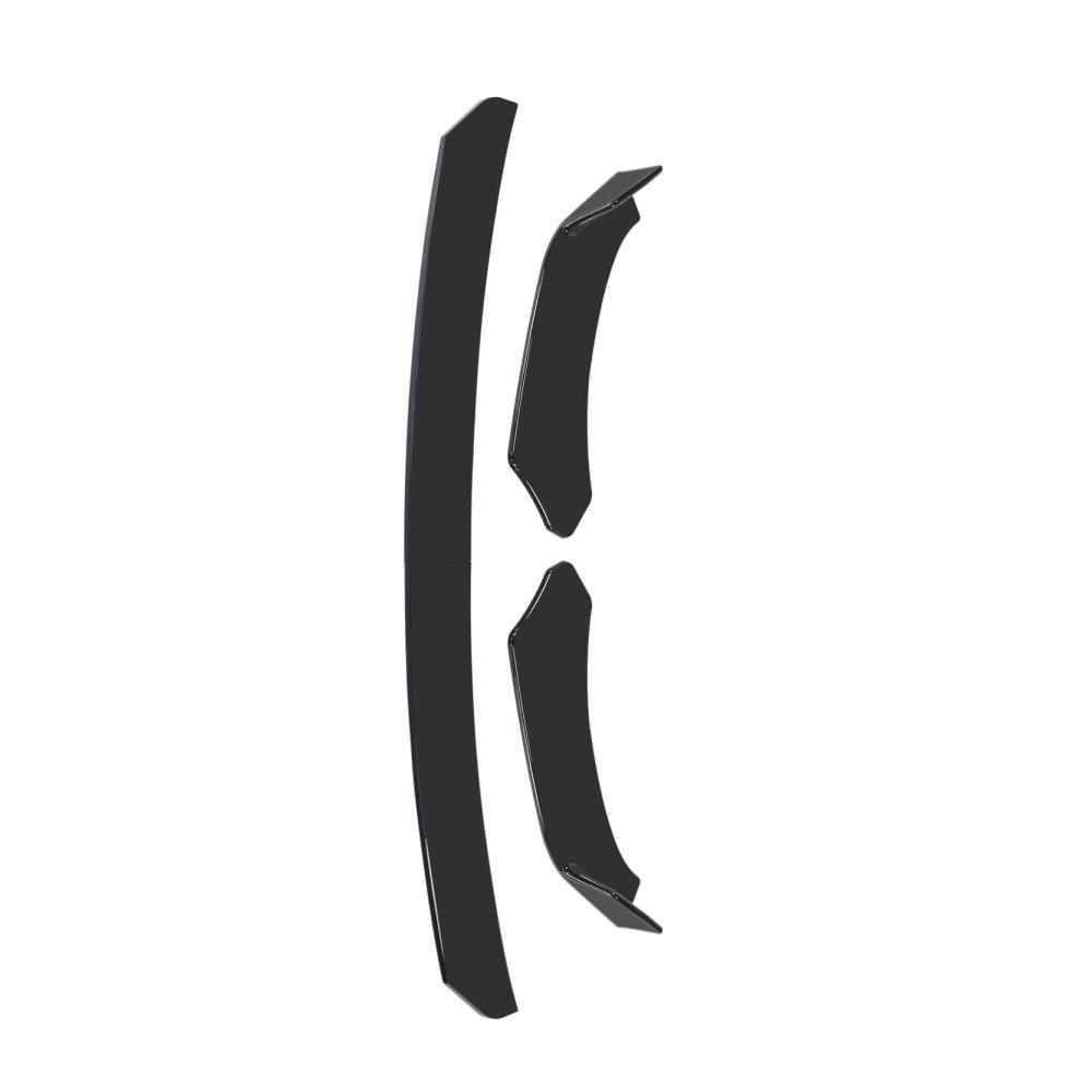 4 Stück Universal Auto Frontstoßfänger Lip Body Kit – ABS Stoßstange Lip Chin Spoiler Splitter für verbesserten Look und Schutz der Stoßstange