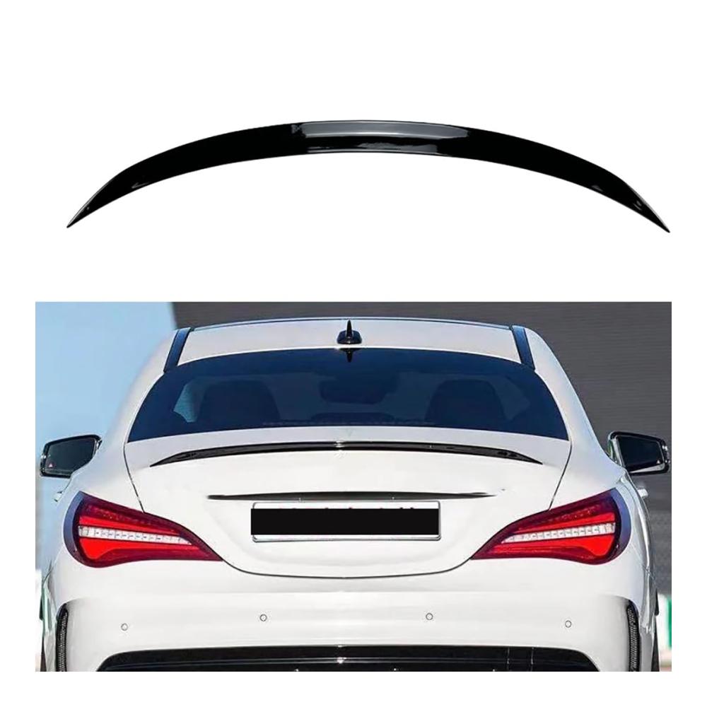 Auto-Heckspoiler für Mercedes Benz CLA W117 CLA180/200/250/260 2014-2019 – ABS-Heckflügel Kofferraumspoiler für verbesserten Aerodynamik und Stil