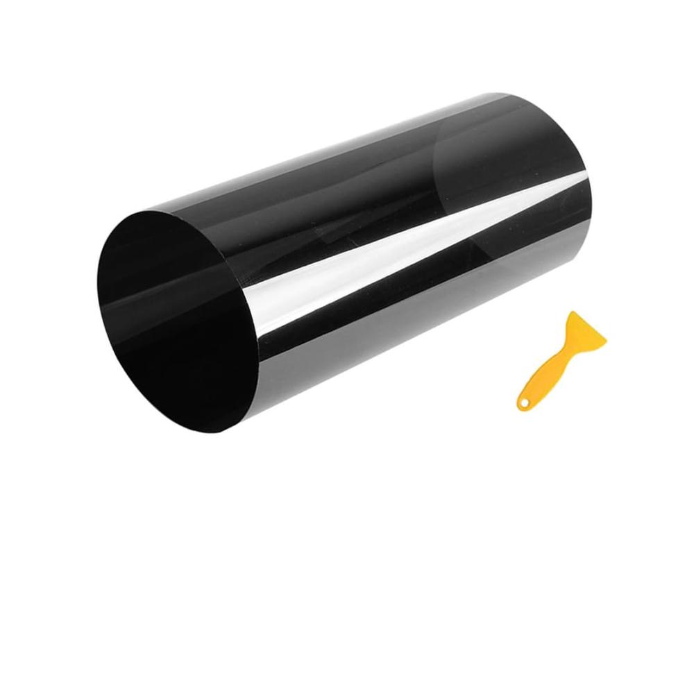 Auto Frontscheibe Sonnenblende Tönungsfolie Schwarz 5% VL Glänzend 150 x 20 cm Windschutzscheiben-Aufkleber für Autos UV-Schutz Sichtschutz