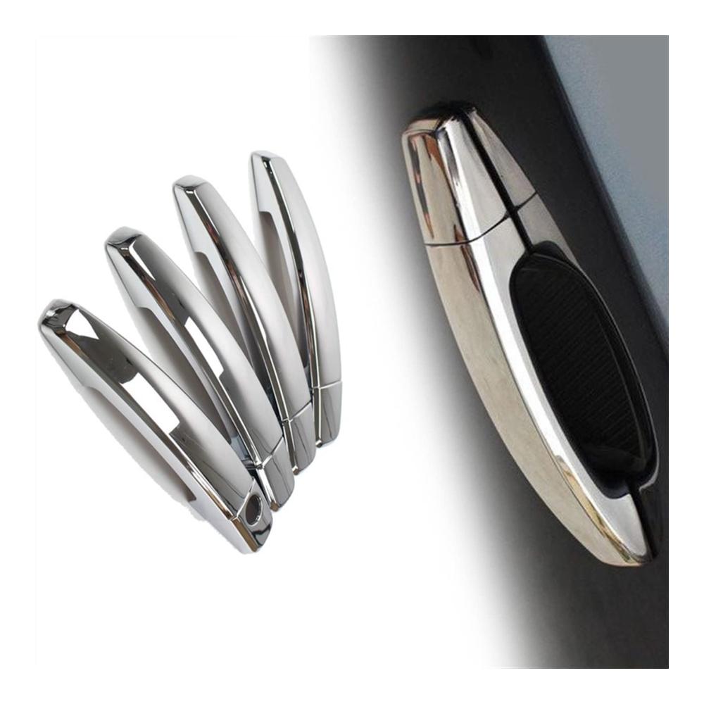 Chrom-Carbon-Außentürgriff-Abdeckungen für Opel Meriva B (2009-2016) - Styling-Zubehör für Türgriffe Auto-Tuning Aufkleber edles Design