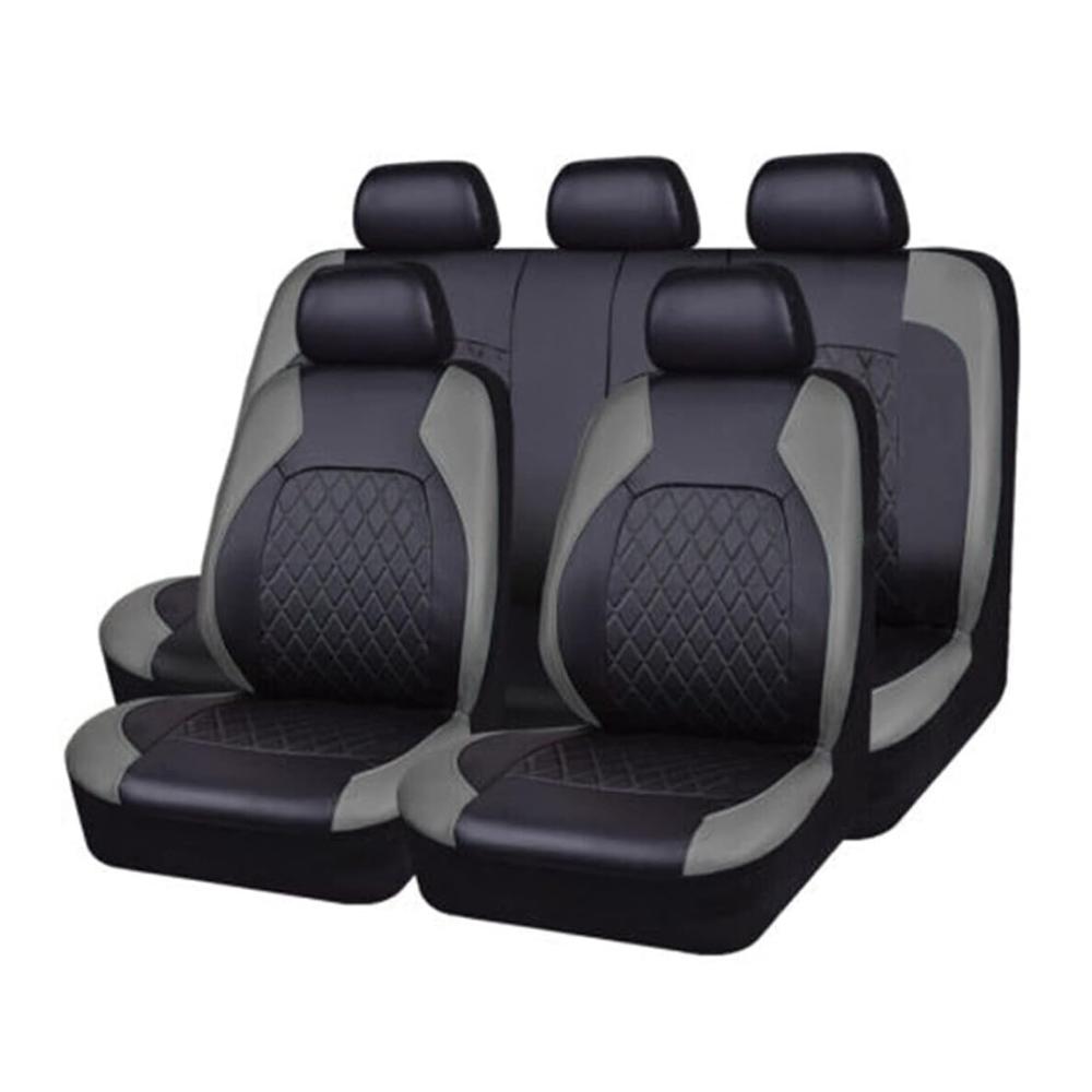 Sitzbezüge Sets für Hyundai Tucson N-Line NX4 2021-2023 Leder Allwetter Wasserdicht Bequem Sitzkissen Protektoren Zubehör für Autos
