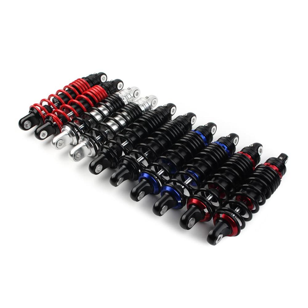 SIKUAI 265 mm Stoßdämpfer Motorrad Luftstoßdämpfer für Honda Kawasaki Yamaha Suzuki ATV Dirt Bike – Schwarz Blau – Hochwertige Federung für Offroad Fahrzeuge