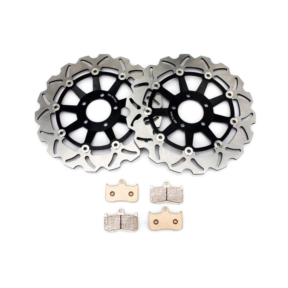 TARAZON Bremsscheiben & Bremsbeläge vorne für Kawasaki Z 1000 (2003-2006) – Hochleistungs-Bremsscheiben langlebig präzise Bremskraft für sicheres Fahren