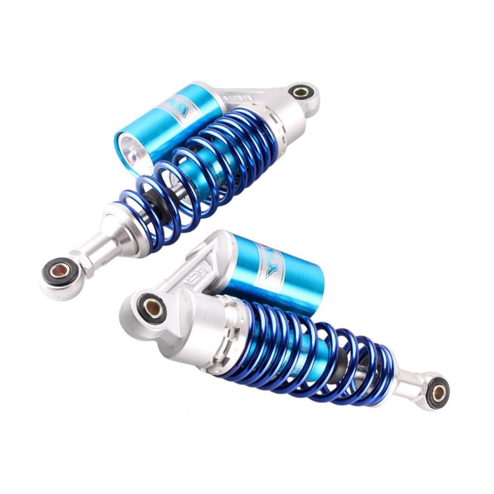 SIKUAI 280 mm Verstellbarer Stoßdämpfer hinten Universal Luftstoßdämpfer für Honda Suzuki Yamaha Kawasaki ATV Go Kart Quad Dirt Sport Bikes Blau