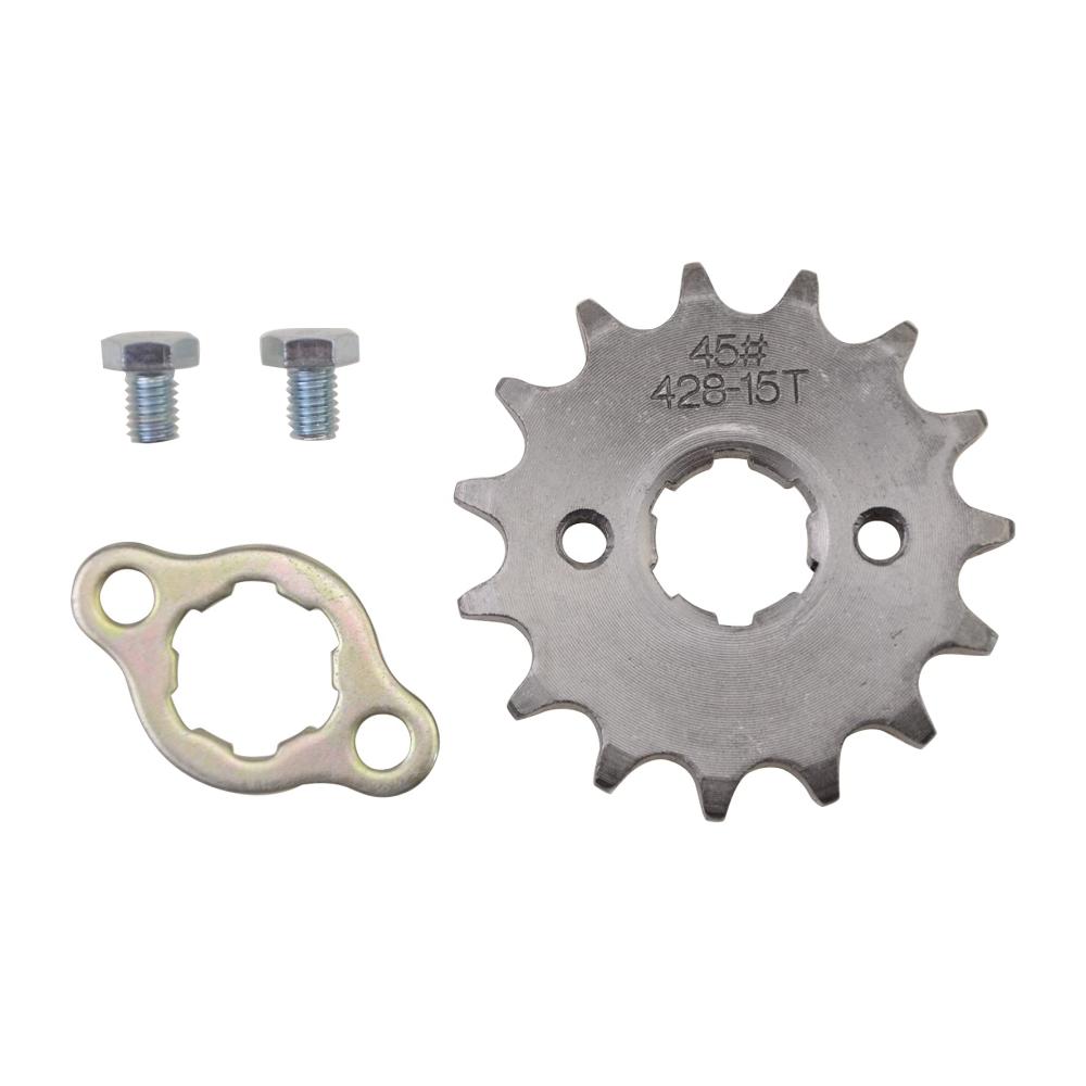 Kettenrad 428-15T für Motorrad Dirtbike Pitbike ATV & Moped – 20mm Ersatz für 50ccm 70ccm 90ccm 110ccm 125ccm – Hochwertiges Minibike Kettenrad