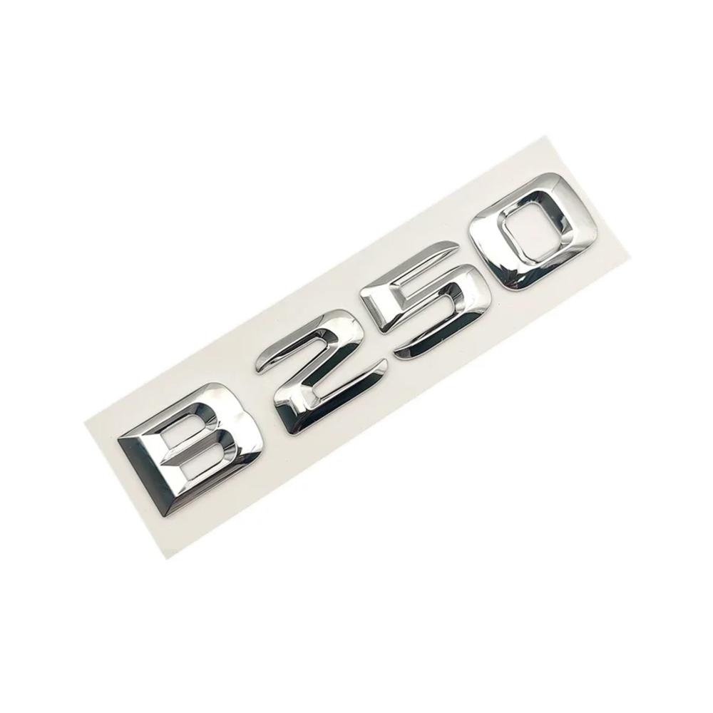 3D ABS Chrom Buchstaben Auto Emblem für Mercedes B-Class W246 W245 B180 B200 B250 B260 B220 CDI 4MATIC - Auto-Logo Aufkleber Zubehör