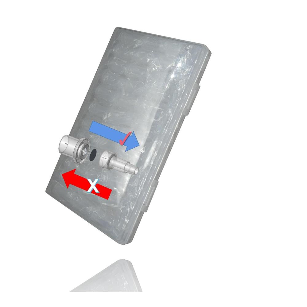 24 Mundstücke für Alkoholtester AA2000 / 2010 / 2083 / 1698 / 088 / 1688 / 1682 / 168S / 1686 / 303LC - Anti-Resucchio hygienisch wiederverwendbar