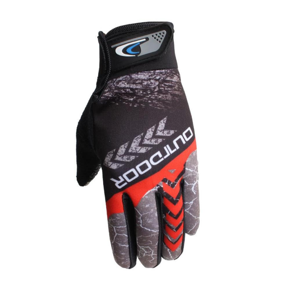 Outdoor-Sport-Handschuhe für Männer und Frauen – REIT Touch Screen Anti-Rutsch Sun-Proof Verschleißfest für Motorräder Rot Winddicht und Atmungsaktiv