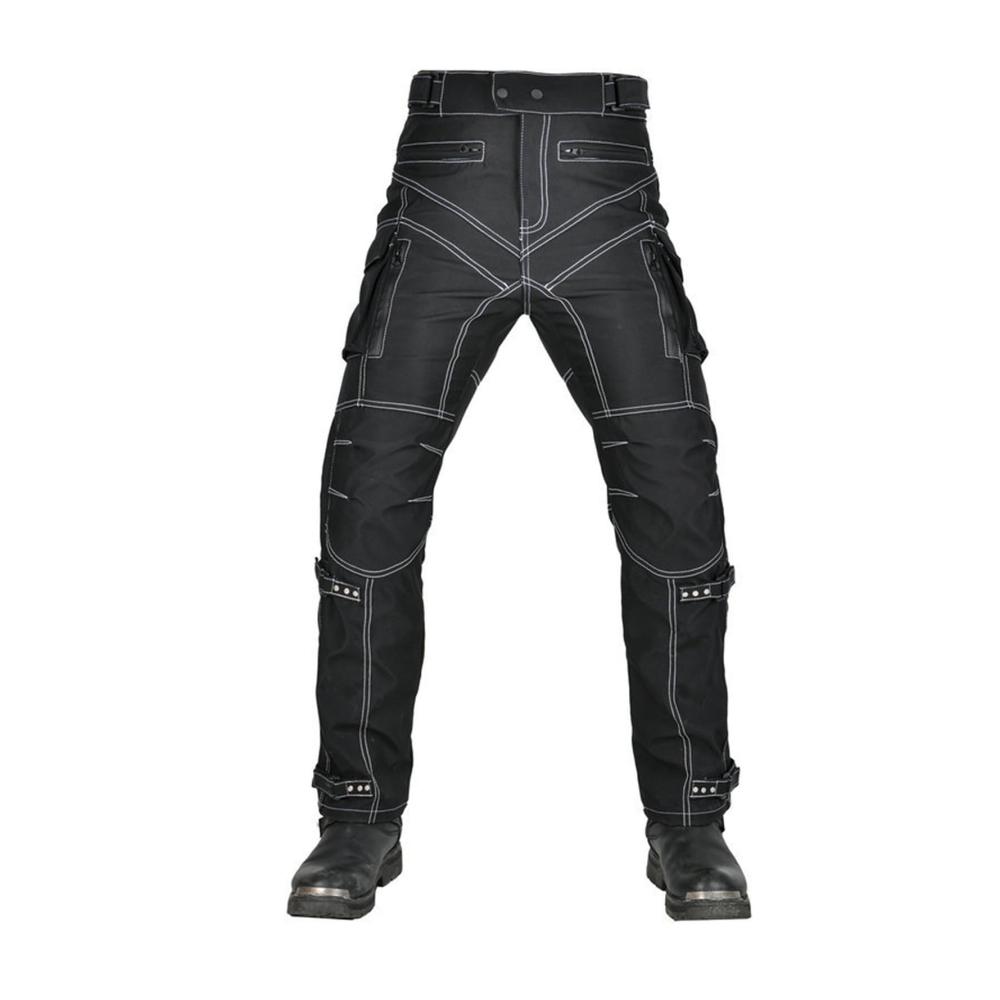 Motorrad Jeans Herren/Damen mit Knieprotektoren – Schutz-Hose für Motorradfahrer Kurzgrößen Textilhose Protektorenjeans Motorradbekleidung