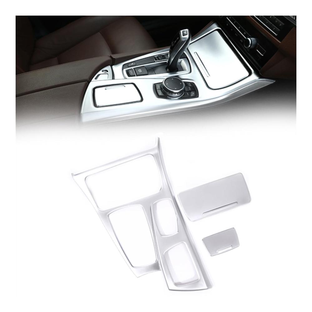 Interieurleisten für Auto Zentrale Konsole Getriebe Shift Panel Trim Abdeckung Innen Zubehör für BMW 5er F10 520li 525li 530li 2011-2017 (Farbe B)