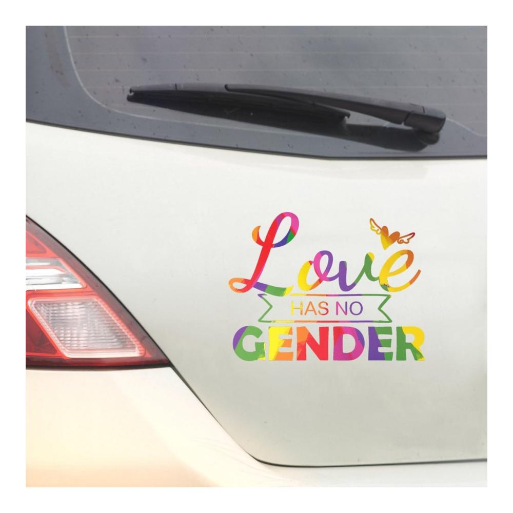 Pride Parade LGBT Aufkleber - Regenbogen-Vinyl für Auto-Stoßstange Love Wins Gleichheit No One Deserves To Live In Closet - Stoßstangen-Aufkleber