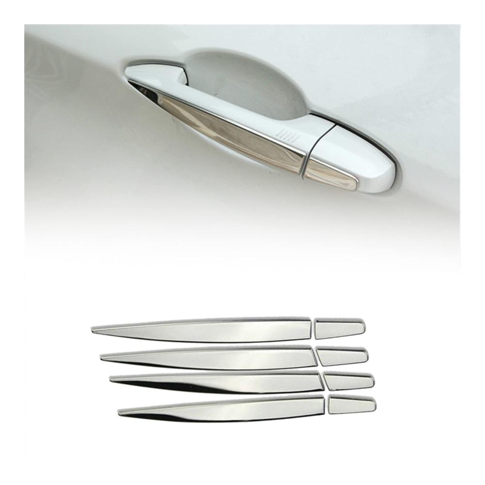 Edelstahl Türgriffabdeckung für B&M&W X1 F48 2016-2018 - Autozubehör Türgriff Trim Aufkleber Auto Styling Premium Schutz und Dekoration für Außentüren