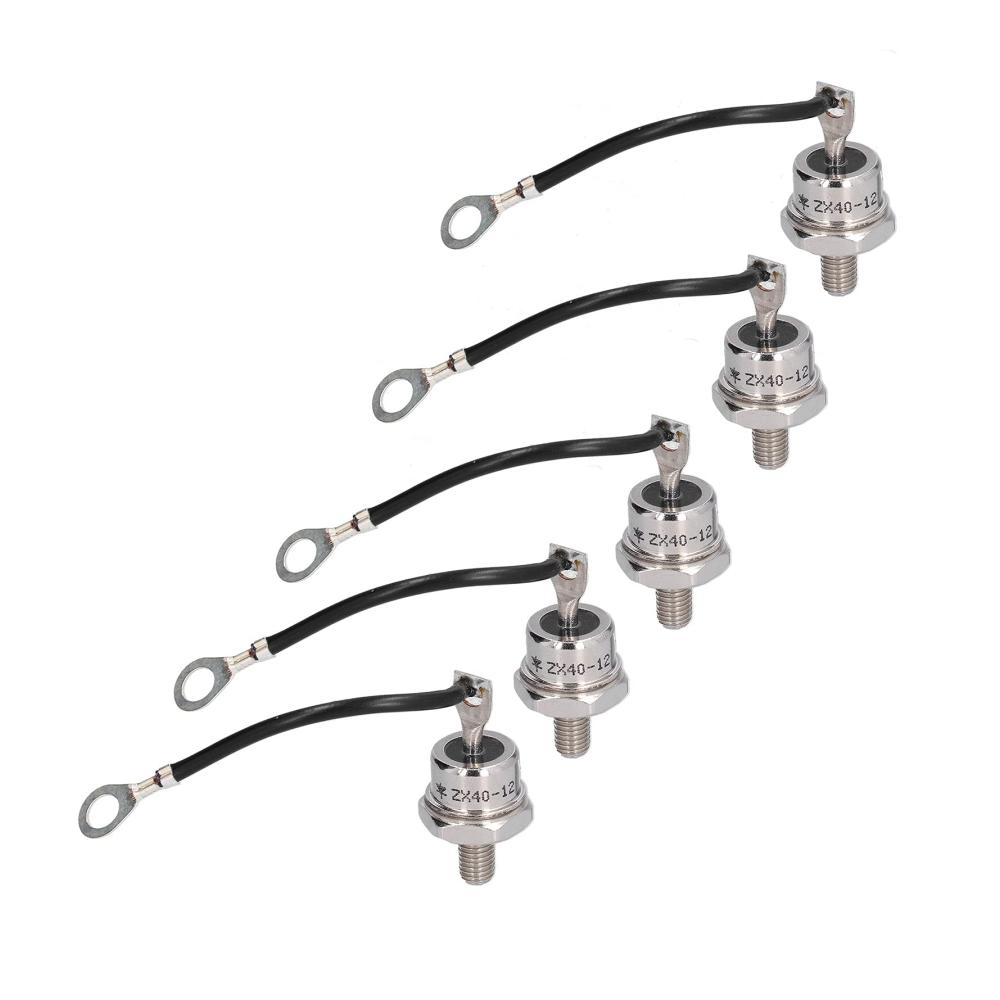 Lichtmaschinen Gleichrichterdiode 40A 1 2KV Set Kit ZX40-12 | Messingleitung Schwarz | Niedriger Leckstrom | Überspannungsschutz | Effektive Wärmeableitung | Hochwertiges Zubehör für Lichtmaschinen