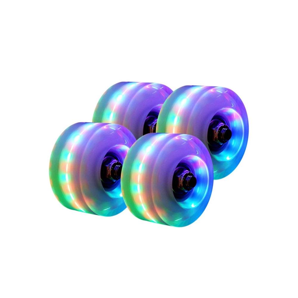 Radschrauben 4 Stück für Leuchtende Rollschuhe – Blinkende Gummi-Lenkrollen Langlebig und Schiebelicht für Quad-Rollschuhlaufen Farbe B