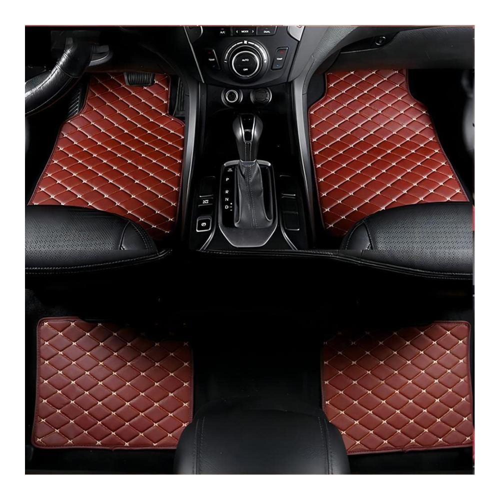 Auto Leder Fußmatten für Jeep Grand Cherokee 2011-2015 wasserdicht & anti-rutsch Allwetter Fußmatten in E/Brown für den Innenraum Zubehör für Schutz und Stil