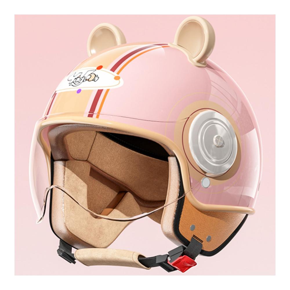 DOT-Zertifizierter Jethelm für Kinder Jungen & Mädchen Vintage-Stil Offenes Gesicht Ideal für Motorrad Vespa ATV & Moped Halbhelm für Jugendliche