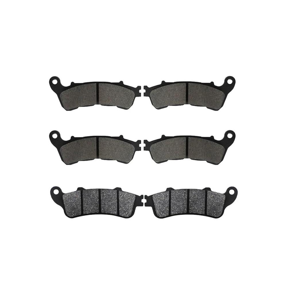 Bremsbeläge Motorrad-Set Vorne & Hinten für VFR800 Interceptor 800 (06-13) NT700 Deauville (06-13) XL1000 Varadero (04-11) - Hochwertige Bremsbelagsätze