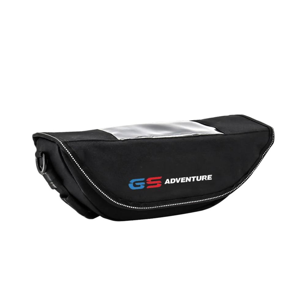 Leder Satteltaschen schwarz wasserdicht für R1250GS R1200GS Adventure ADV - Langlebige Motorradtasche für Lenker einfache Montage Reise-Navigation