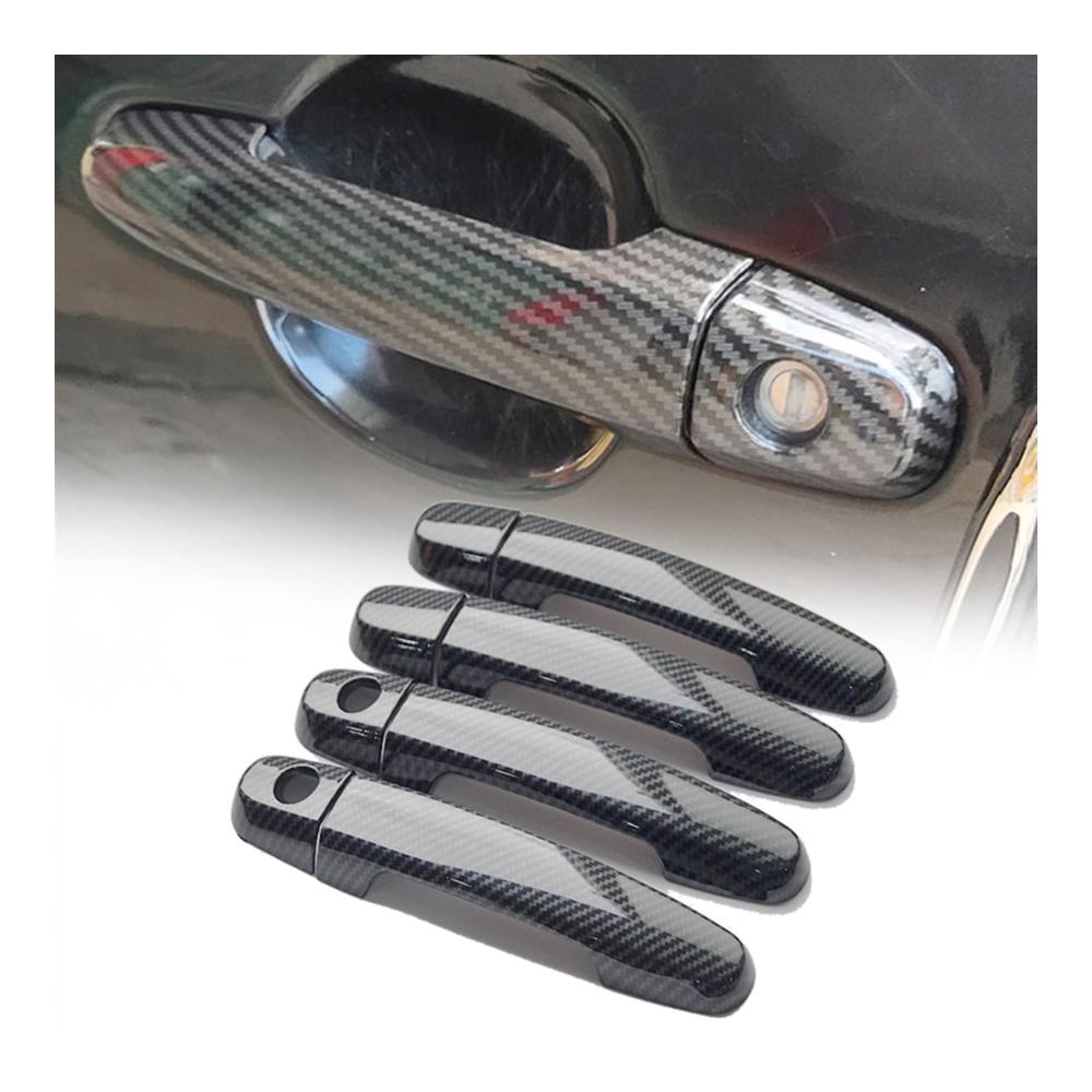 Chrom-Carbon-Faser-Außentürgriff-Abdeckungen für Toyota BB 2006-2012 2. Gen – Hochwertiges Auto-Türgriff-Zubehör für eleganten Schutz und stilvolle Optik