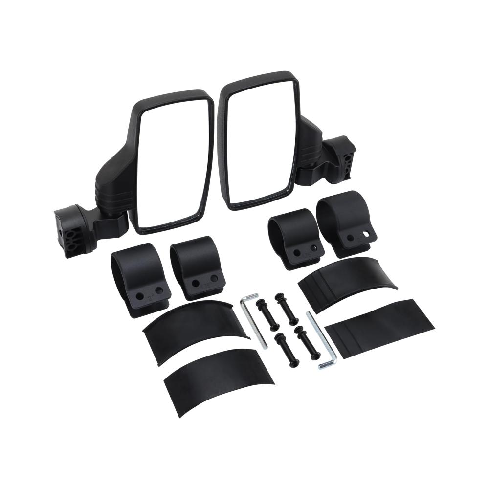 Schwarz einstellbarer Seitenspiegel für Offroad-Fahrzeuge – Ersatzrückspiegel für Kawasaki Teryx Deere Gator Rhino YXZ RZR 2020 Dune Buggy ATV UTV Polaris RZR