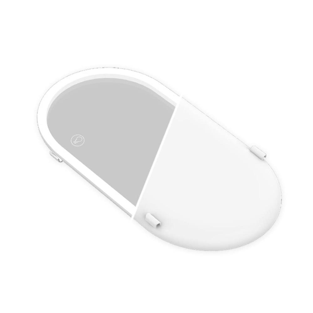 1 Stück Auto Innenspiegel Visier Spiegel LED Schminkspiegel Universal Touch-Control Schalter Innenzubehör Auto Schminkspiegel Set für Frauen