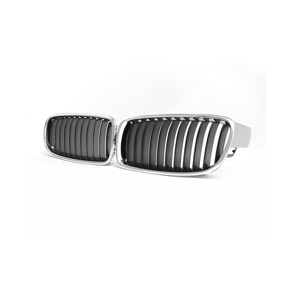 Sport Kühlergrill Nieren Doppelsteg für BMW 3-Serie F30 F31 F35 2012-2018 Chrom Schwarz Front Grill Grilles Nierenpasse Auto Zubehör