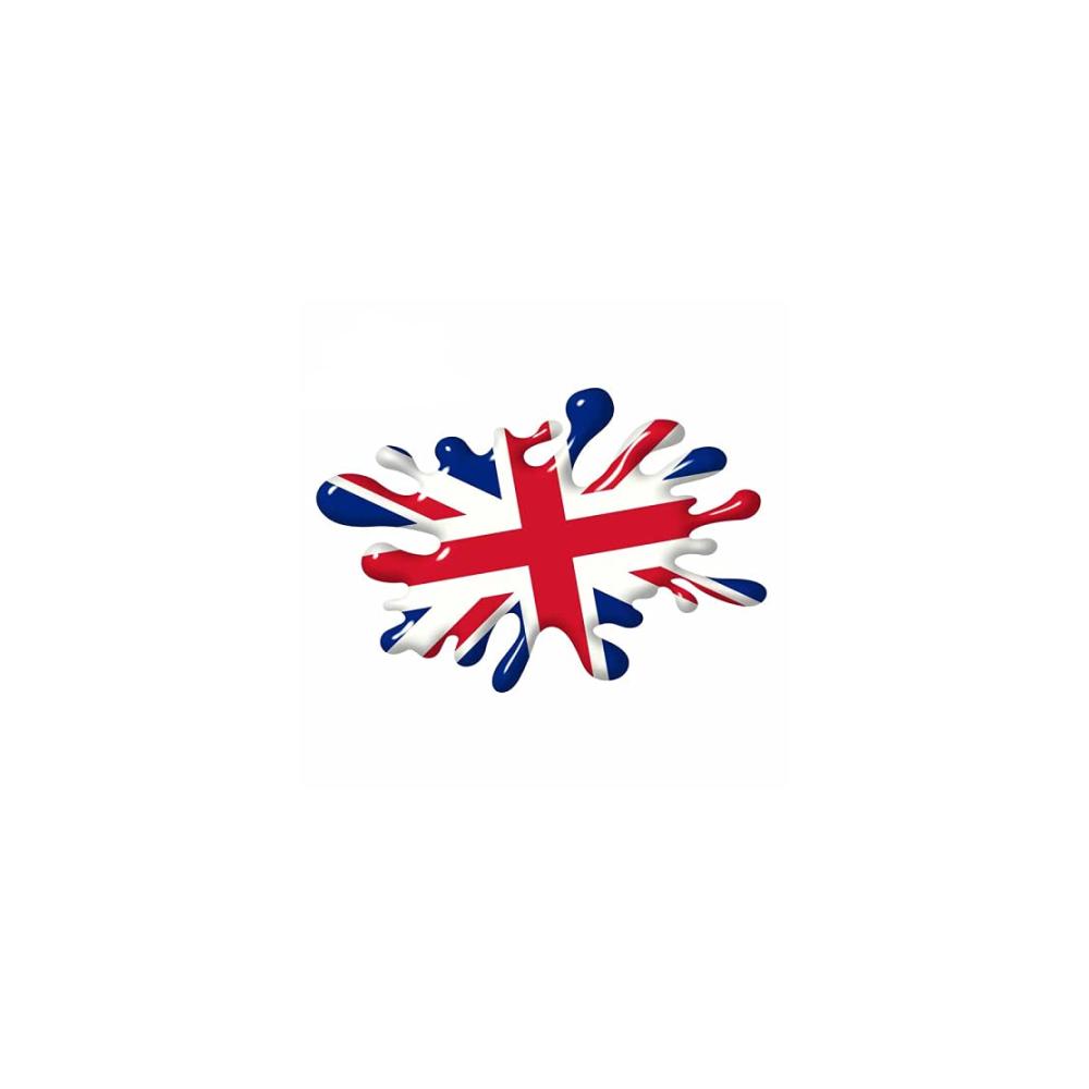 3D Britische Flagge Auto Aufkleber - Kreative PVC Vinyl Abziehbilder Wasserdicht und Scratch-resistent DIY Dekoration 18cm Größe