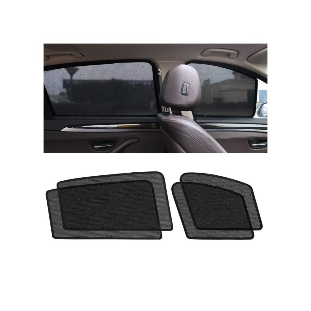 Auto-Seitenfenster-Sonnenschutz für Dacia Duster 2018-2023 Magnetischer UV-Schutz Sichtschutz Fenstervorhang 4PCS Effektiver Sonnenschutz und Autofenster Schutz