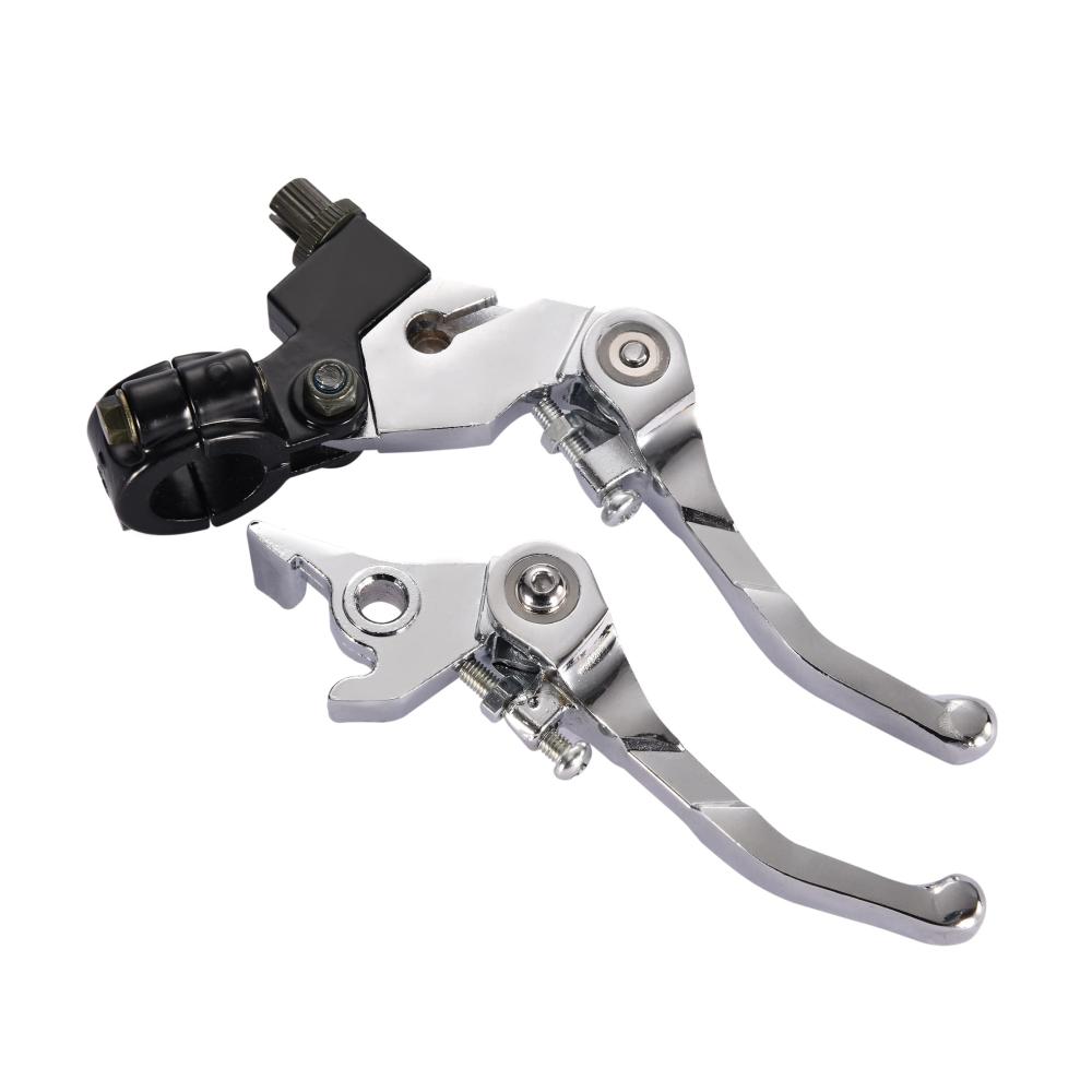 22mm 7/8 Faltbare Brems- & Kupplungshebelsets Ersatz für 50cc 70cc 90cc 110cc 125cc Dirtbike verstellbar robust ideal für Offroad-Bikes