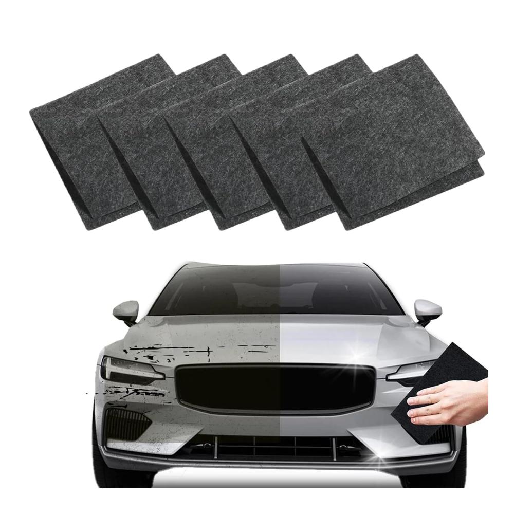Mikrofaser Nano Sparkle Tücher für Auto – 5er Set (4x4in) zur Entfernung von Kratzern Flecken & Wasserflecken – Multifunktionale Reinigungstücher für Lackrestaurierung