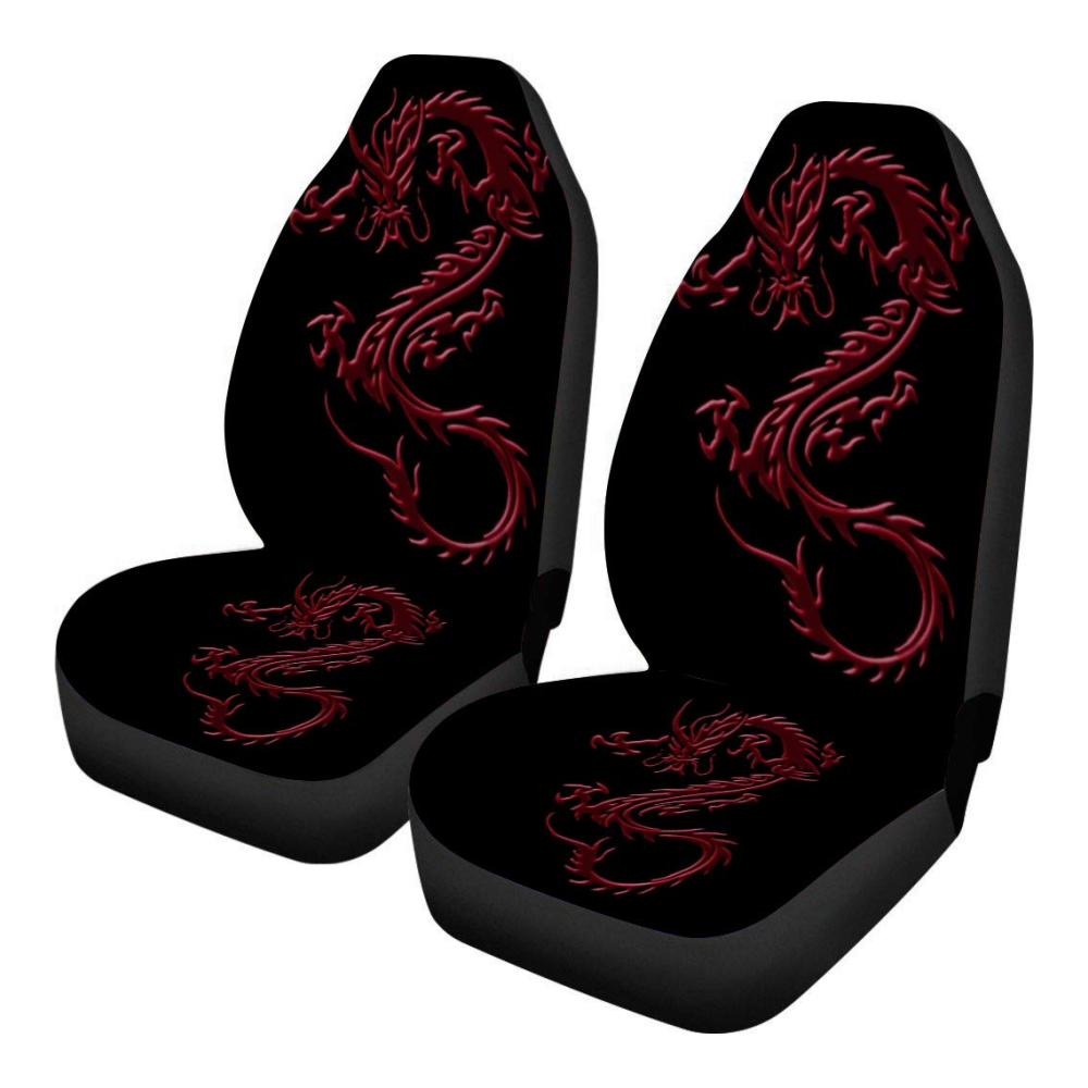 Red Dragon Sitzbezüge Set für Vordersitze – 2 Stück Universal-Schutzkissen für Auto LKW Van – Strapazierfähig Schutz und Komfort für Fahrzeug-Innenraum