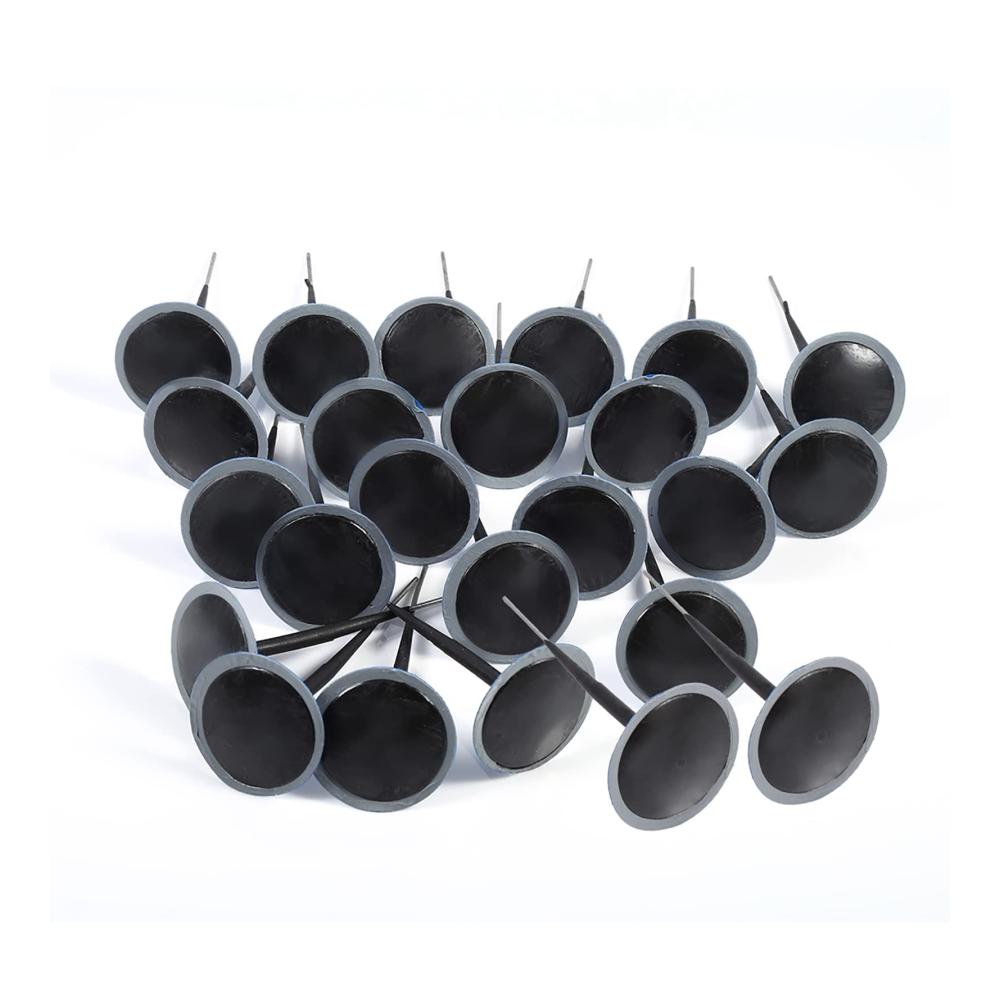 Reifendichtmittel 24-tlg Auto Reifenreparatur Set für Reifen Nagel-Pilze 4-5 mm Pilzpflaster-Karten integrierte Reparatur für Auto Motorrad Fahrrad