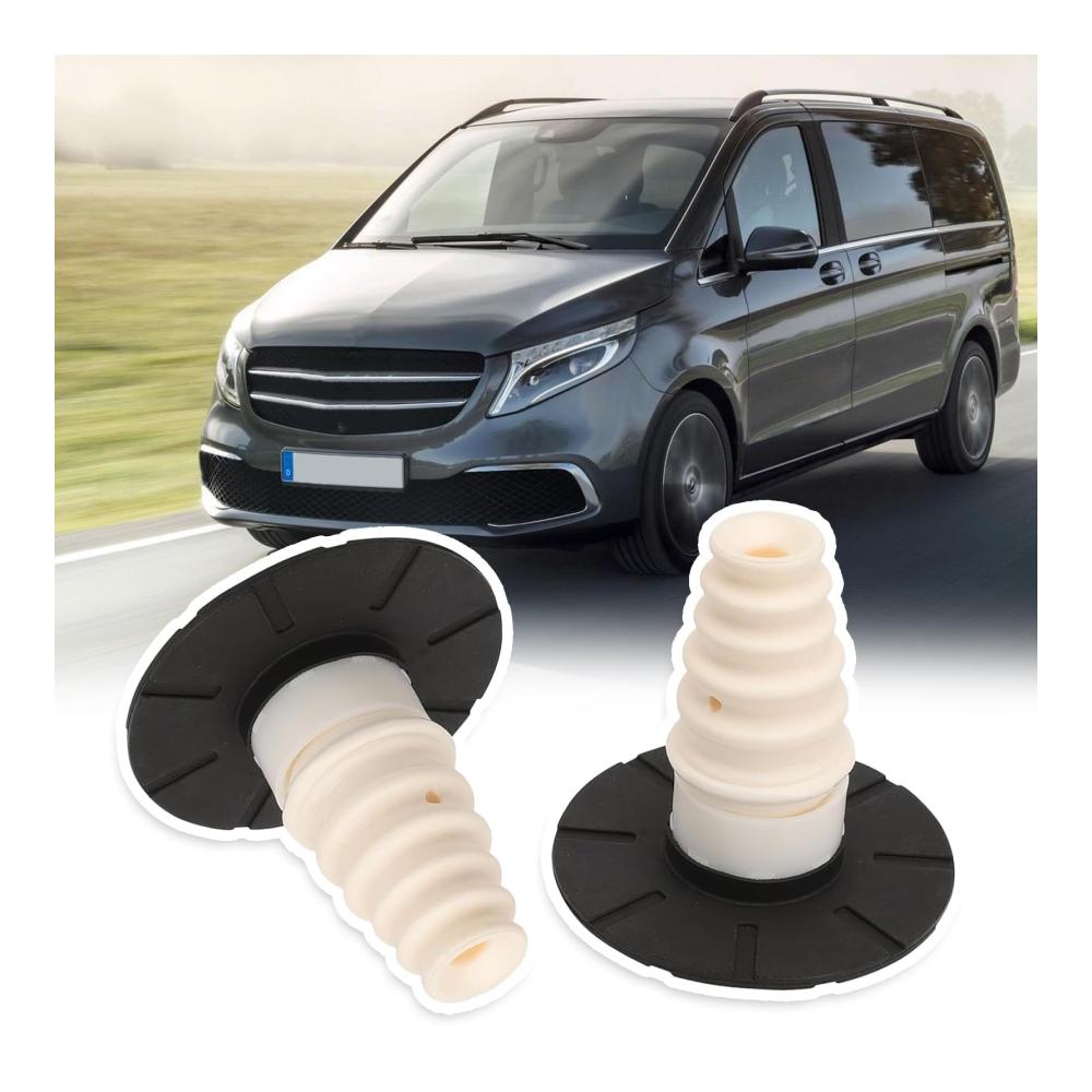 Stoßdämpfer Federgummi 2Pcs Federteller Unterlage für Mercedes Benz W447 W448 Zusatzfeder Hinterachse V-Klasse OEM A4473240100 4473240100 Anschlagpuffer Hinten