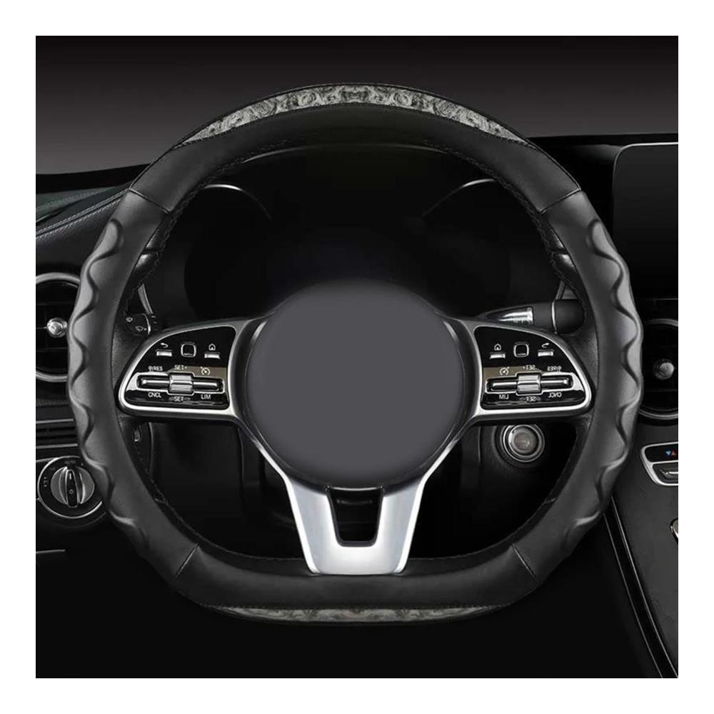 Lenkradhülle für Volvo V50 V60 V70 V90 S60 S80 S90 XC40 XC60 XC70 XC90 – Langlebige rutschfeste Lenkradabdeckung Auto Styling Schutz Zubehör