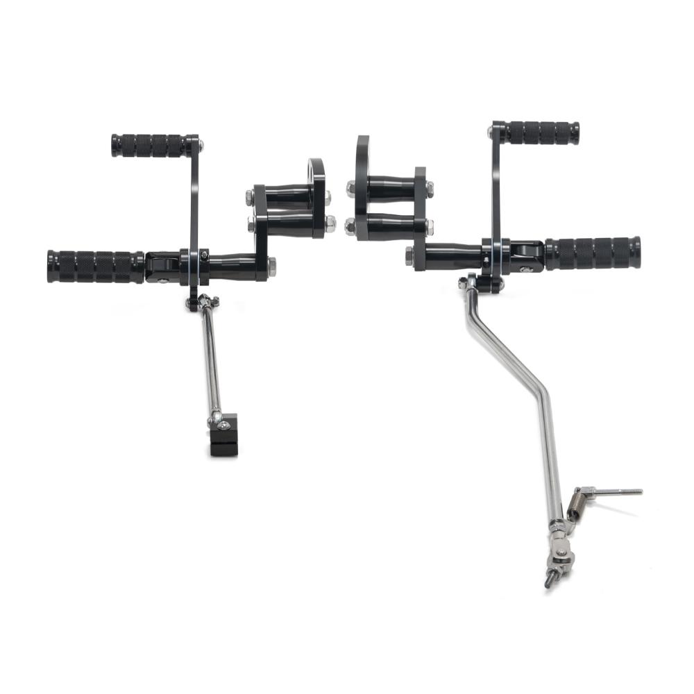 TARAZON 12 vorverlegte Fußrasten Fußrastenanlage Forward Controls für Harley Sportster 883 1200 2004-2013 XL883 XL1200 Hochwertige Motorrad Fußrasten