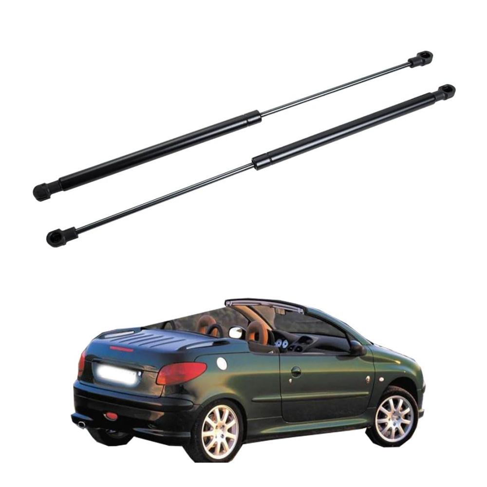 2x Kofferraum-Gasfeder für Peugeot 206 CC Cabrio 2001-2007 - Heckklappen-Stoßdämpfer Ersatz-Gasfedern Stützstangen für Auto-Kofferraum