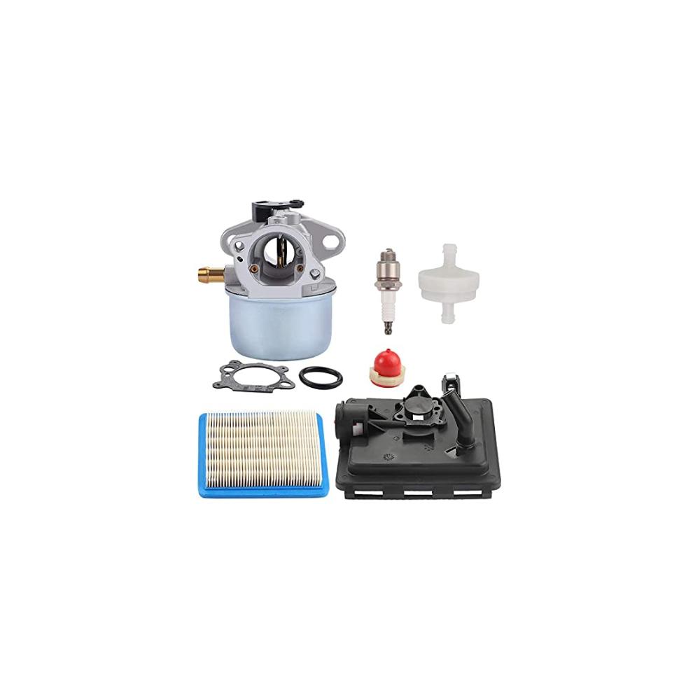 Vergaser 799868 mit 496116 795259 Luftfilter Basis kompatibel mit 124L02 124T02 124T05 124T07 Motoren Ersatzteil für Rasenmäher & Gartenmaschinen