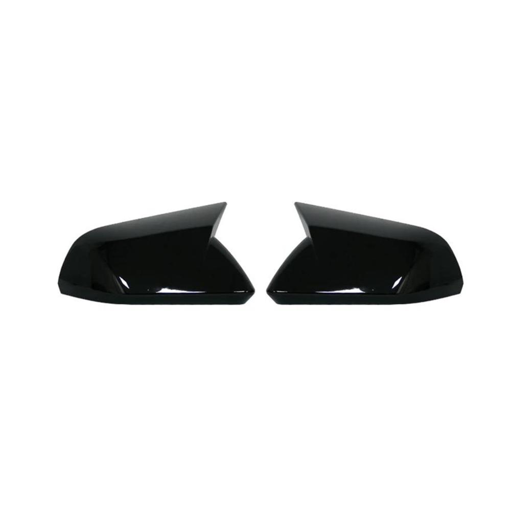 Spiegelabdeckungen für Ford Mustang 2015-2020 Rückseite Flügelkappe Seitenspiegel Gehäuseabdeckung in No Light Black Auto Spiegel Abdeckung